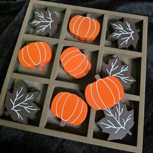 MICHAELS Autumn Tic Tac Toe board